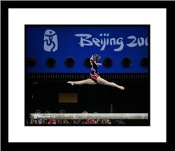 Shawn Johnson 2008 USA Olympics Gymnastics - Balance Beam - Framed 8x10 Photograph