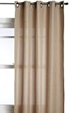 52-Inch by 84-Inch Grommet topped Hopsack Panel, Wheat