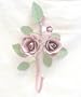 Chic Shabby Metal Rose Wall Hanging Decor ~ Bath ~ Towel ~ Robe ~ Coat ~ Wall Hooks ~ RH14