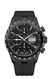 Edox Men's 01113 357N NIN Grand Ocean Automatic Chronograph Black Dial PVD Watch