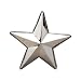 Silver Star "Big Star" Chrome Metal Belt Buckle