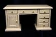 Miniature White Painted Wood Desk Dollhouse Miniature