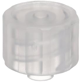 Value Plastics LP4-6  Male Luer Integral Lock Ring Plug, Closed at Grip, Natural Polypropylene, (25-Pack)