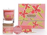 Hawaiian Ruby Guava Scented Candle, Solid Perfume Aromatherapy Body Lotion Gift Set By Pacifica