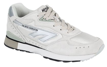 Mens HI-TEC Silver Shadow Trainers Running Shoes Suede and Nylon