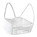 BeOne Celebrity Sexy Women Bralette Cage Caged Back Cut Out Padded Bra Bralet Crop Top (White)