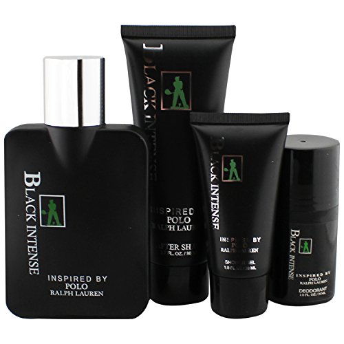 Black Intense Men’s 4 Piece Fragrance Gift Set, Includes. Eau De