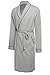 Ekouaer Mens Knit Sleepwear Lightweight Short Spa Robe Bathrobe Eco-friendly
