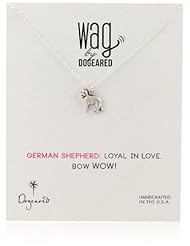 Dogeared "Wag" Sterling Silver Necklace, 18"