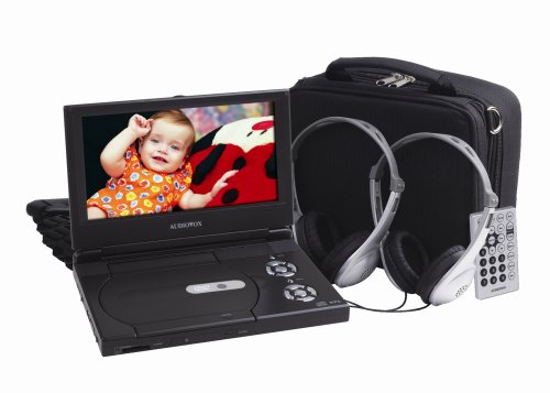 Audiovox D1988PK 9-Inch Slim Line Portable DVD Player with Bonus Headphones and Car Kit