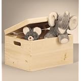 Holzkiste mit Deckel 40x30x23 cm 13152 #z