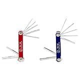 Buy 7 Piece Aluminum Folding SAE And MM Hexkey Set by Great Neck