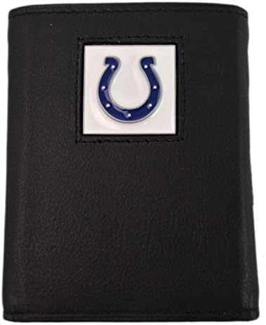 Official National Football League Fan Shop Authentic Leather NFL Wallet and Key Chain (Indianapolis Colts)
