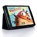 iRulu Slim Fit Folio Leather Smart Cover Folio Snap Case for iPad Mini 7.9 Inch Tablet Built in Stand & Fully Functional Sleep & Wake Feature- Black