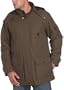 London Fog Men's 34" Moto Dobby Fly Front Parka,Olive Branch,XX-Large