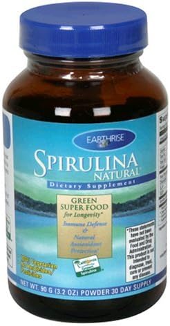 Earthrise Spirulina Natural, 90 Grams Powder by Earthrise Nutritional