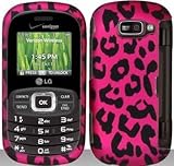 Pink Leopard Hard Snap On Case Cover Faceplate Protector for LG Octane VN53 ....