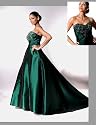 Ballkleid mit Schleppe, Destiny, smaragd-grün, D1185