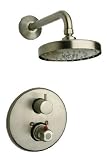 La Toscana 78PW690 Elba Thermostatic Shower Faucet, Brushed Nickel