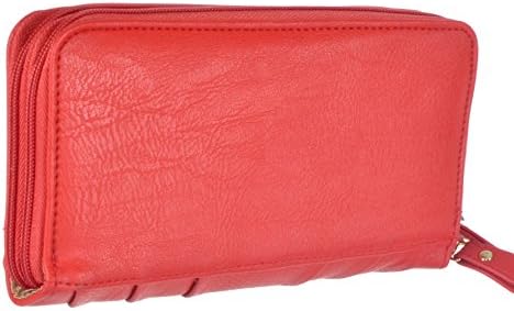 JESSICA SIMPSON *EMMY* Crimson Double Zip Wallet