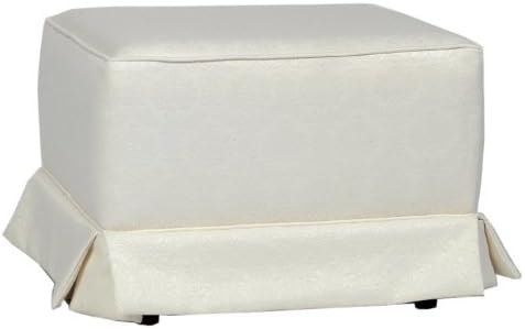 Little Castle Ottoman Gliding Billow, Ivory by Little Castle