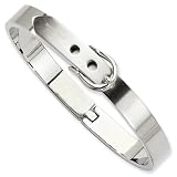 Stainless Steel Fancy Belt Hinged Bracelet