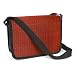 Sea Grass, Cotton and Polyester Burgundy Messenger Bag 