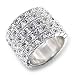 Women's Pave Clear Swarovski Crystal Ring, Size: 5-10