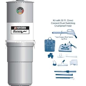 Hayden SuperVac 6000 Central System Vacuum with attachment kit