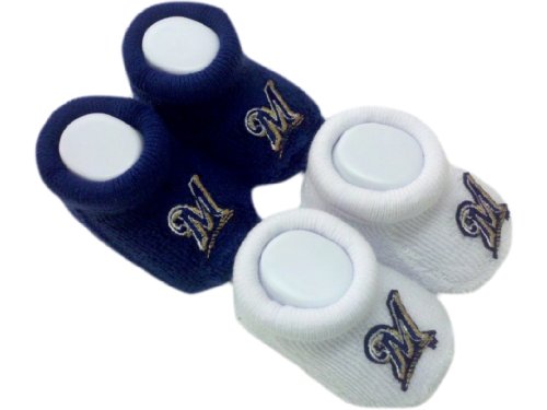 For Bare Feet Milwaukee Brewers Baby Booties Set