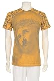 Jesus Revelation Screen Printed Short Sleeve Crew Neck Cotton Mens Fashion T-Shirt - Clearance Sale !