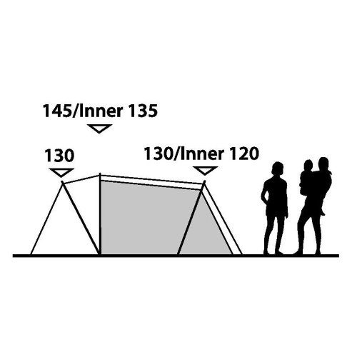 Outwell Fusion 400 green tunnel tent
