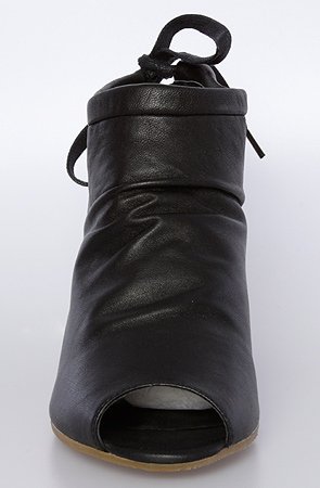 80%20 The Georgie Handkerchief Tie Hidden Wedge in Black Leather,Shoes for Women from 80%20