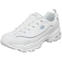 Skechers Women's Dazzles Fashion Sneaker,White/Blue,5 M US