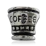 Coffee Cup European Beads Symbol - Pandora Bead & Bracelet Compatible