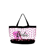 Barbie Pink Glitter Lips Beach Tote