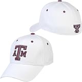 Texas A&M Aggies White Fit Stretch Cap from Top of the World