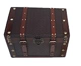 Wooden Embossed Design Steamer Trunk Hope Chest