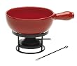 Emile Henry Flame Top Fondue Set Red