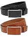 Ashworth Mens Plaid Debossed Leather Belt