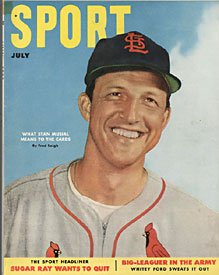 Sport Magazine - Stan Musial, St. Louis Cardinals Cover - July 1952