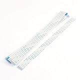 uxcell フレキシブルフラットケーブル 柔軟 フラットケーブル　データケーブル (FFC) 汎用　20本入 12ピン　ホワイト　Aタイプ