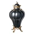 Porcelain And Brass Jar