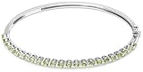 Sterling Silver Peridot Bangle Bracelet, 7.25"
