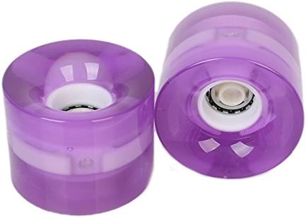 LED Light Skateboard Wheels Set 59x45mm Cruiser Smooth Ride