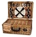 Outdoor Living : Picnic & Beyond Terazzo Willow Picnic Basket w/Service for Four