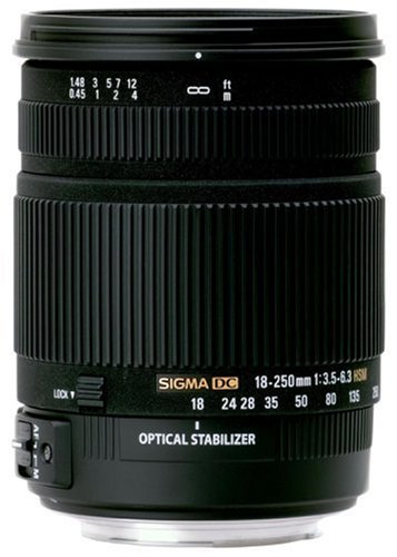 Sigma 18-250mm f/3.5-6.3 DC OS HSM IF Lens for Nikon Digital SLR Cameras
