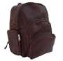 Expandable Backpack - Leather - Chocolate (Chocolate) (15" x 14" x 4.5" to 7")