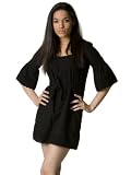Sanctuary Clothing Black Eyelet Tunic Dress - Designer