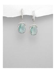 CZ Earrings In 92.5 Sterling Silver